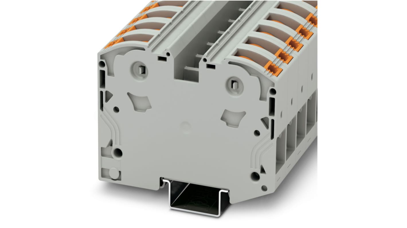 Phoenix Contact 3212064 PTPOWER 35 Series Grey, 35mm², Single-Level, Push In Termination, ATEX, IECEx