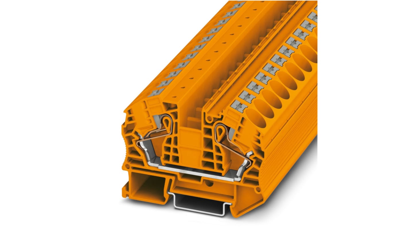 Phoenix Contact 3212144 PT 16 N OG Series Orange, 25mm², Push In Termination, ATEX, IECEx