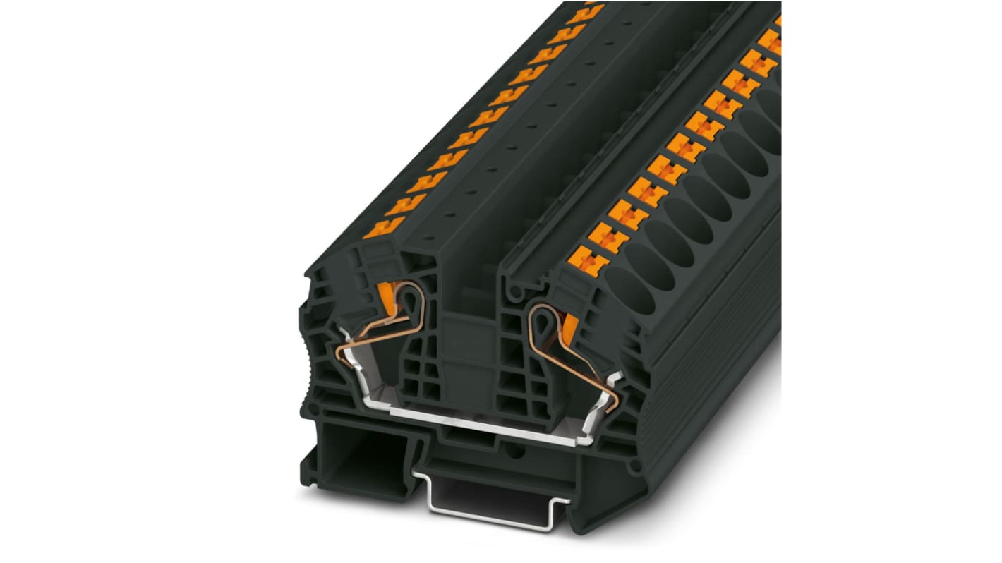Phoenix Contact 3212145 PT 16 N BK Series Black, 25mm², Push In Termination, ATEX, IECEx