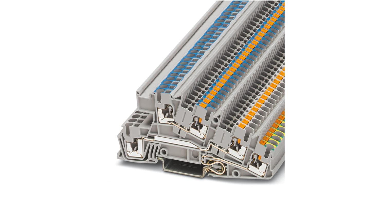 Phoenix Contact 5-Way Earth Terminal Block, 4mm², 12 AWG Wire, Push In