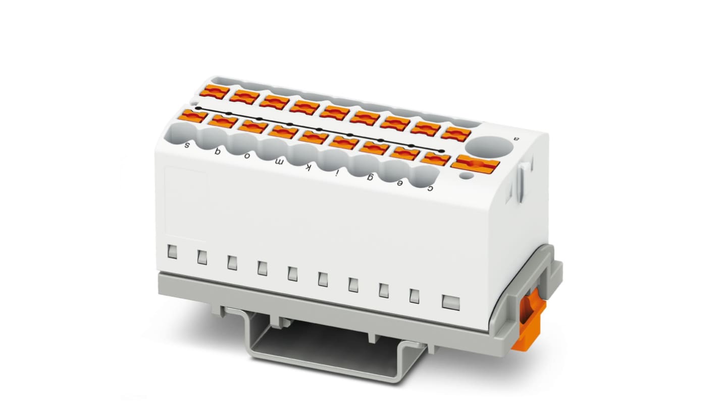 Blocco di distribuzione, Phoenix Contact, 1 via,  17.5A, 690 V