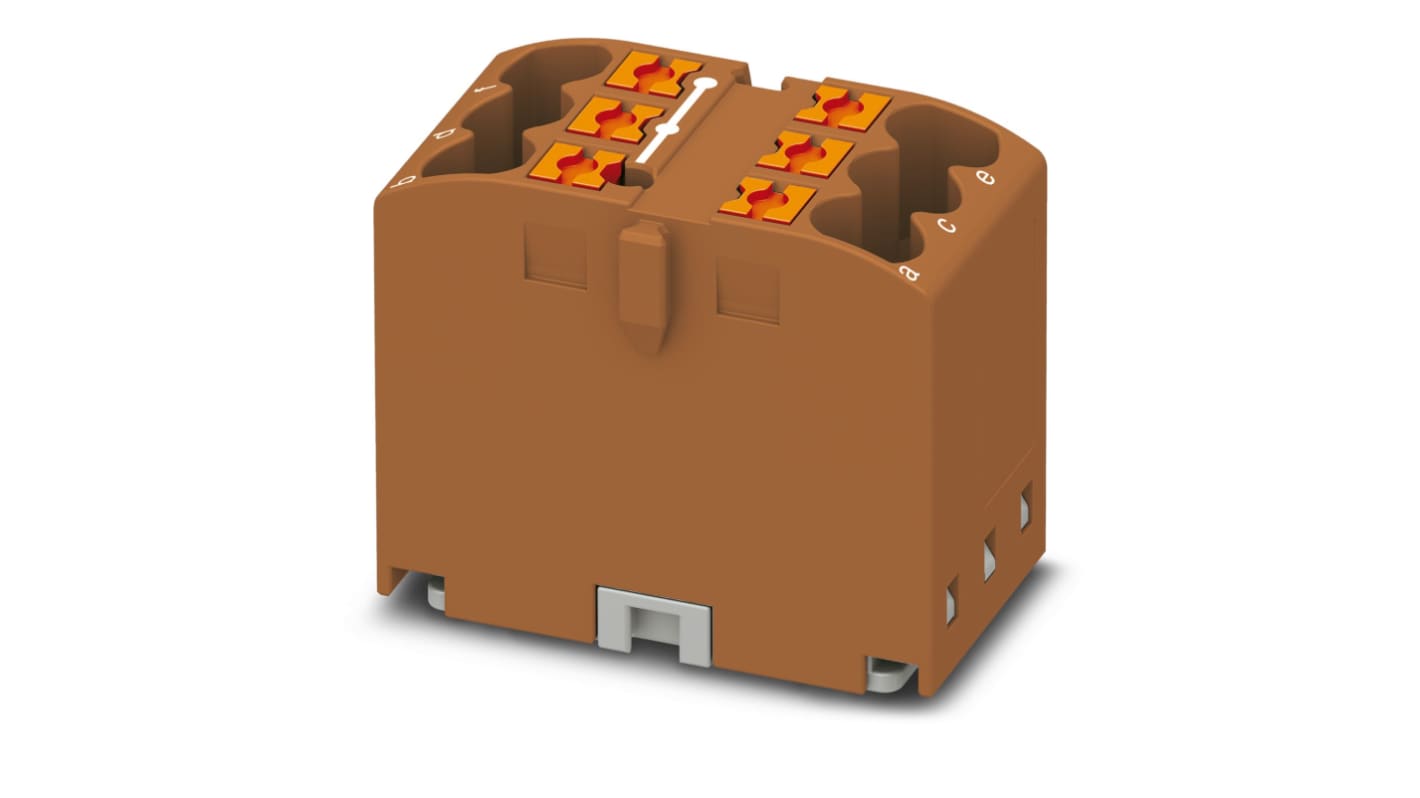 Blocco di distribuzione, Phoenix Contact, 6 vie 24A, 450 V
