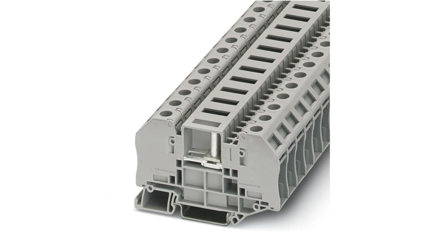 Phoenix Contact 3000565 RT 4-T-P/P Series Grey, 0.1 → 6mm², Bolt Termination