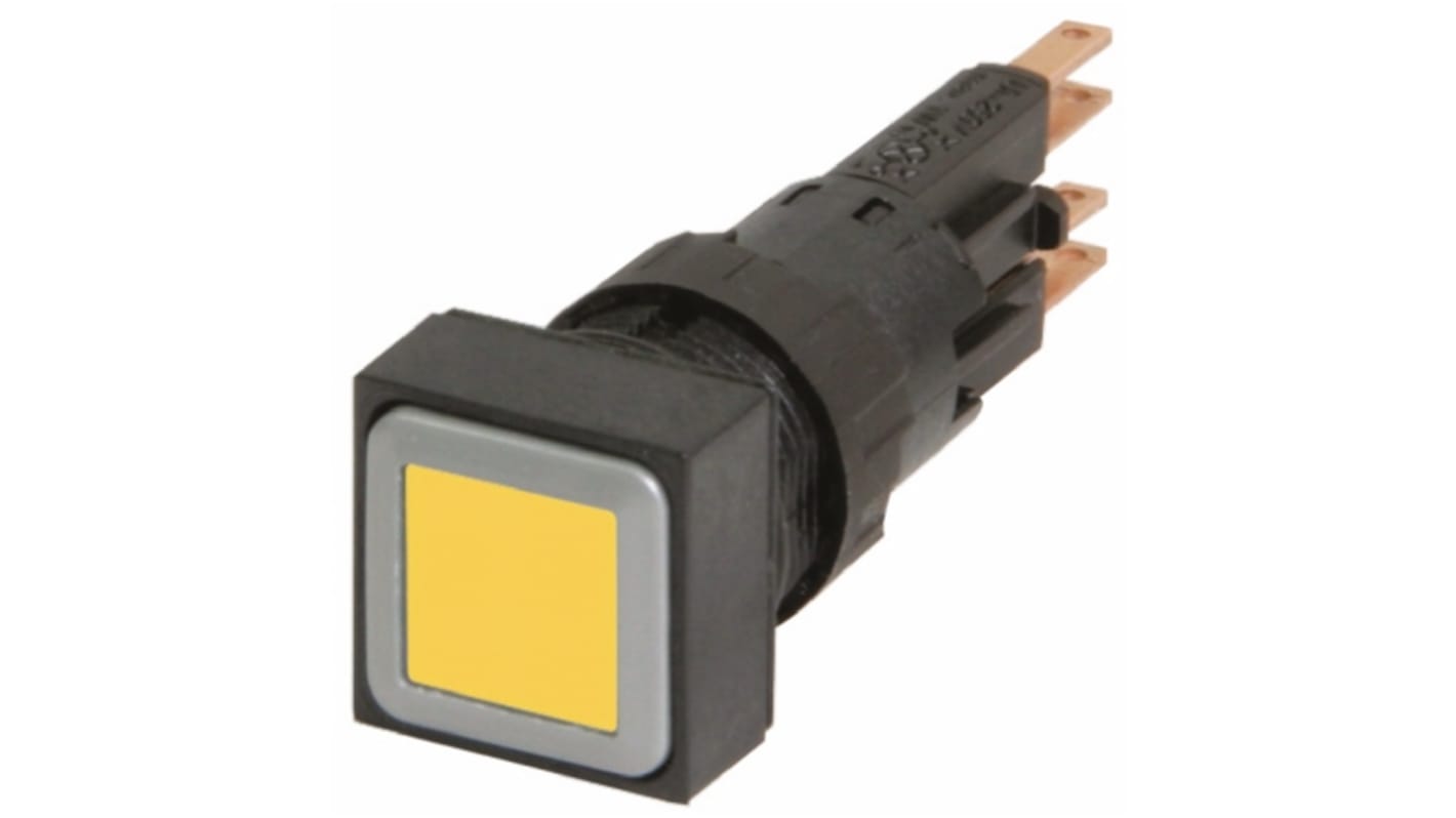Eaton RMQ16 Series Yellow Momentary Push Button, 16mm Cutout, IP65