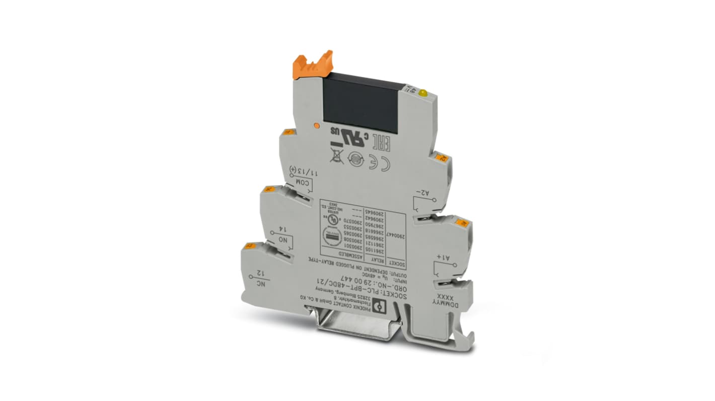 Phoenix Contact PLC-OPT Series Solid State Interface Relay, 57.6 V dc Control, 3 A Load, DIN Rail Mount