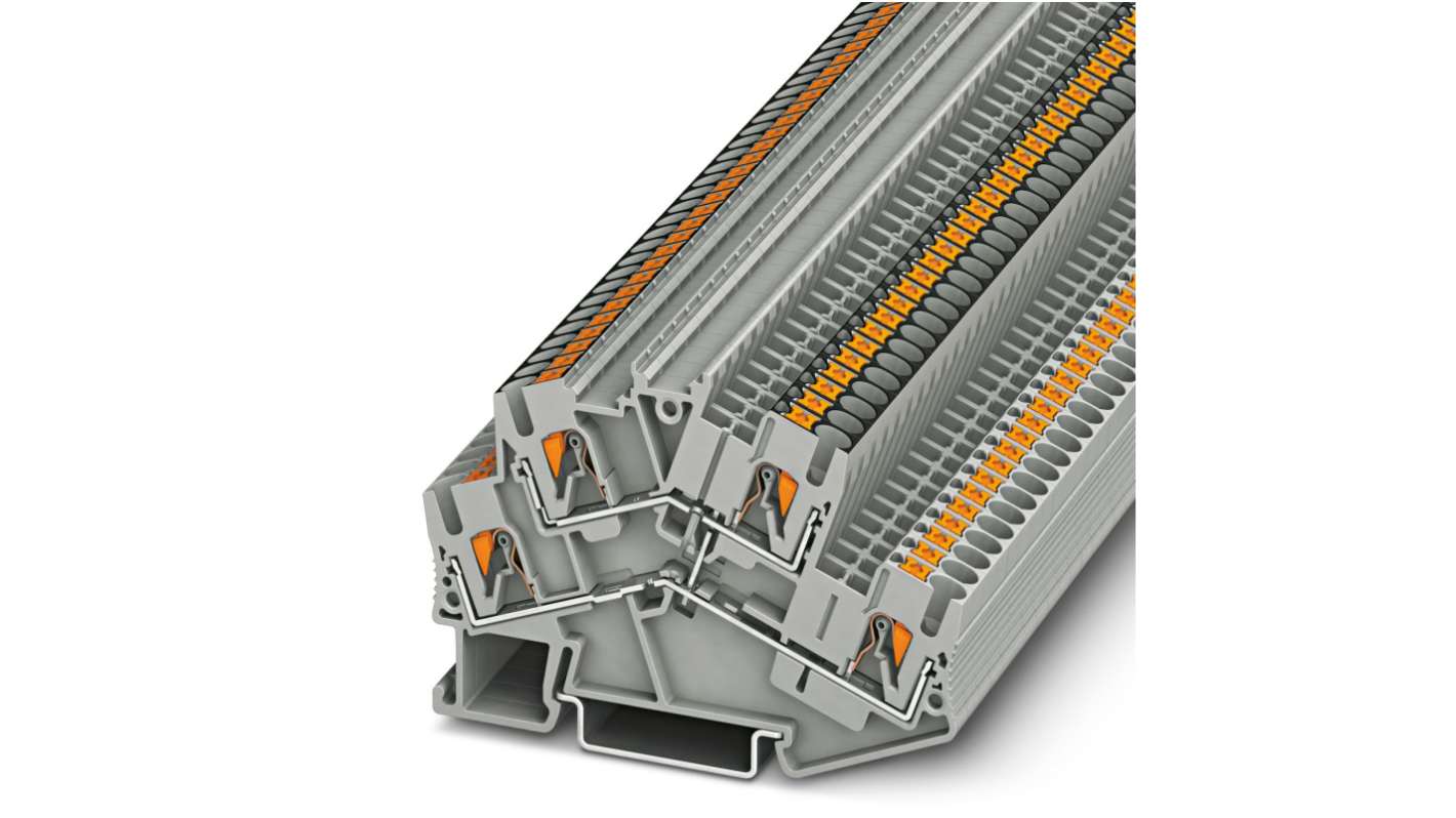 Phoenix Contact 3210211 PTTBS 2.5-PV Series Grey, 0.14 → 4mm², Push In Termination, ATEX, IECEx