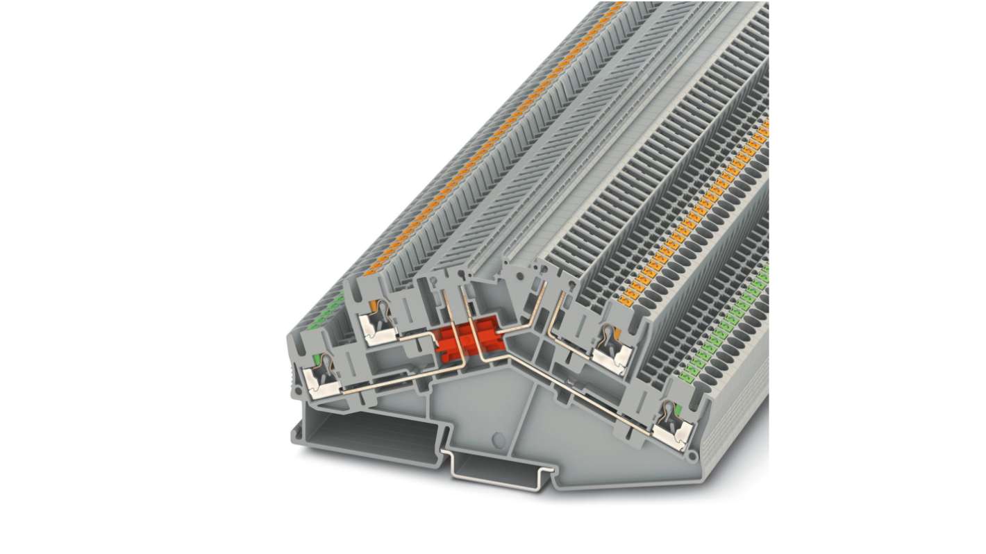 Phoenix Contact 3210402 PTTBS 2.5-2TGB Series Grey, 0.14 → 4mm², Push In Termination