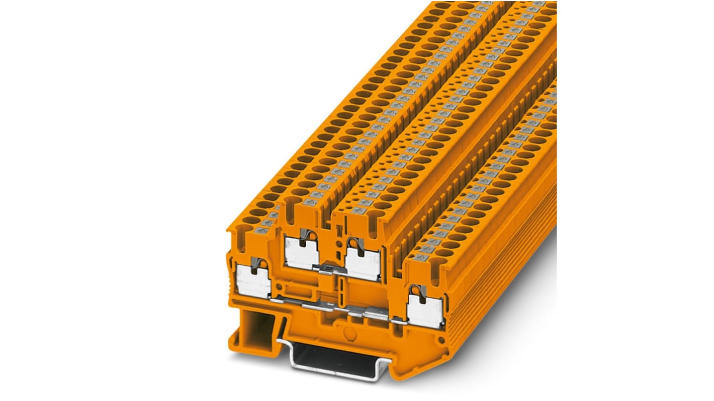 Morsettiera a due livelli Phoenix Contact, Arancione, , 26A