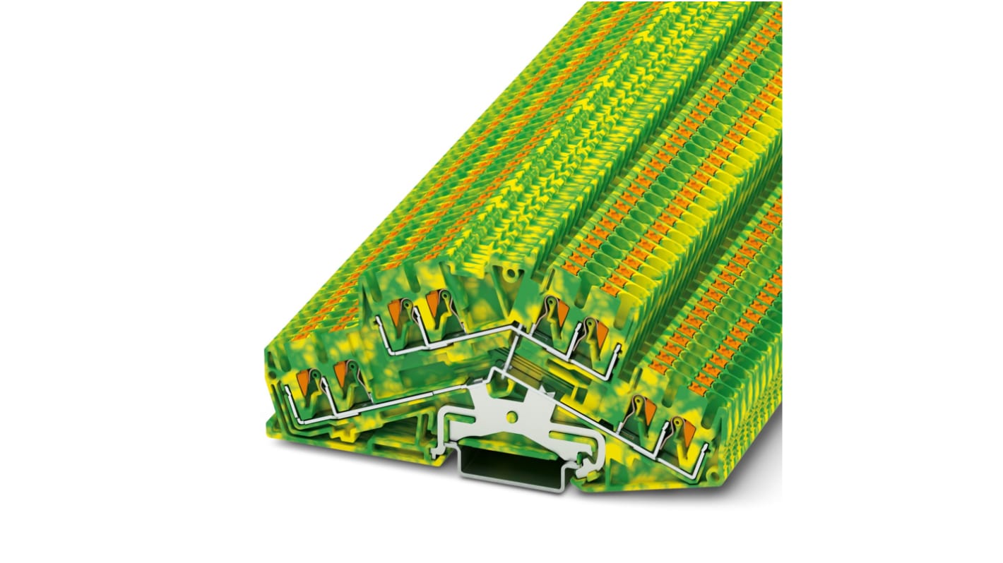 Phoenix Contact 3210611 PTTBS 2.5-QUATTRO-PE Series, 0.14 → 4mm², Push In Termination