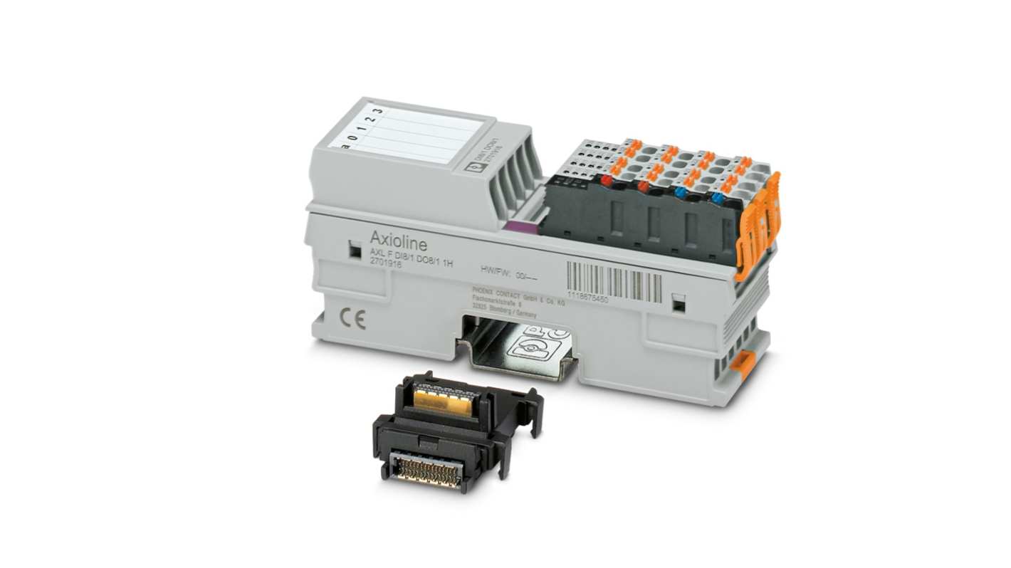 Phoenix Contact AXL F DI8/1 DO8/1 1H Series PLC I/O Module, Digital, Digital