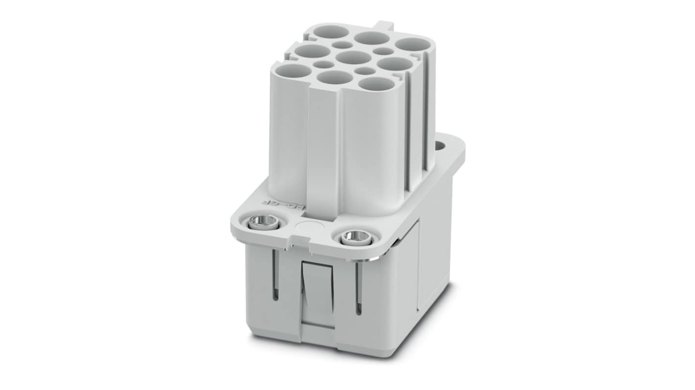 Phoenix Contact Heavy Duty Power Connector Insert, 16A, Female,  HC-COM-Q08 Series, 8 Contacts