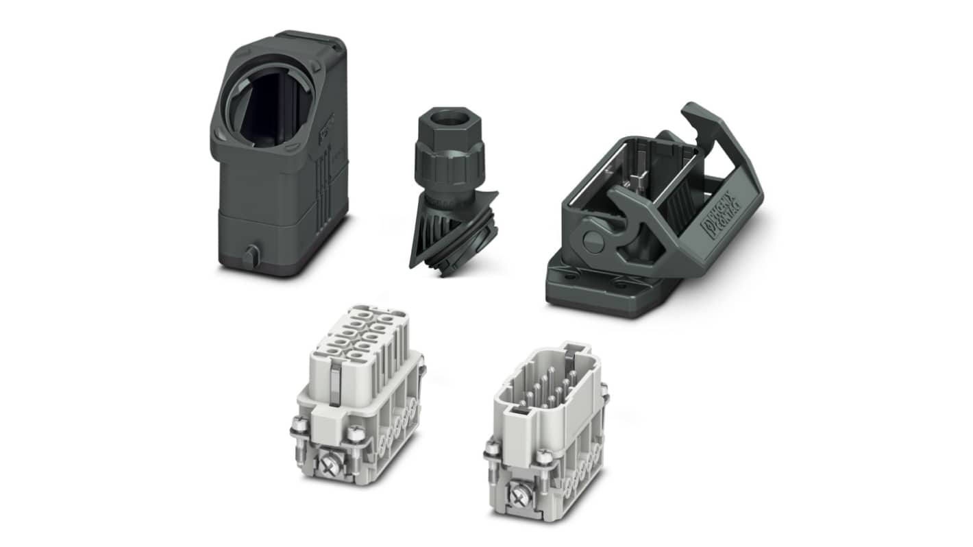 Phoenix Contact Connector Set, 10 Way, 16A, Female, Male,  HC-EVO