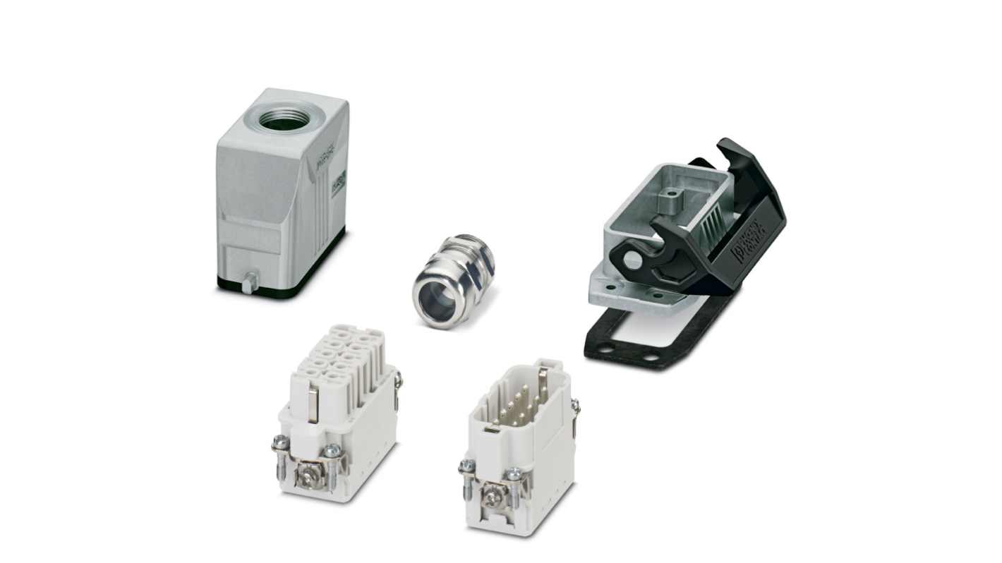 Phoenix Contact Connector Set, 10 Way, 16A, Female, Male,  HC-STA