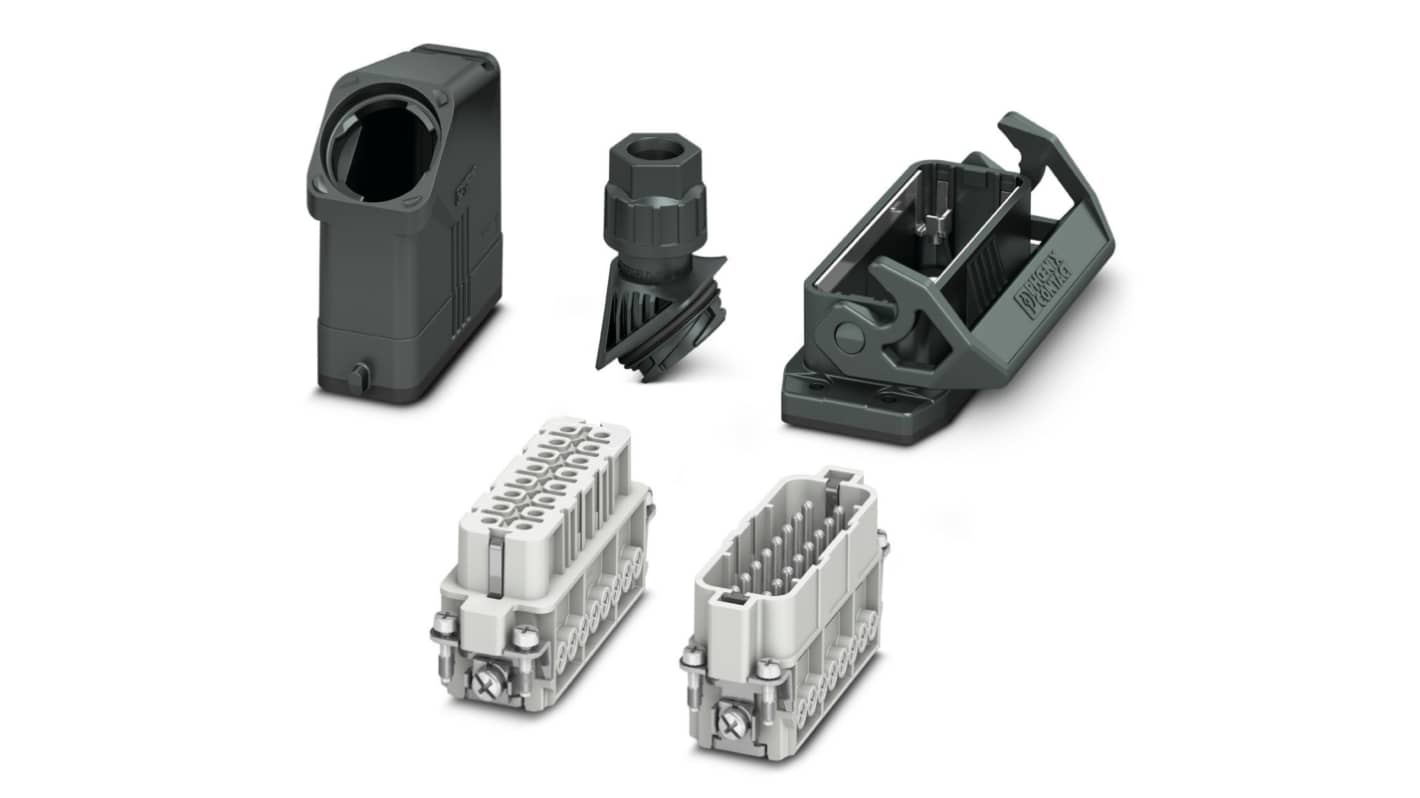 Phoenix Contact Connector Set, 16 Way, 16A, Female, Male,  HC-EVO