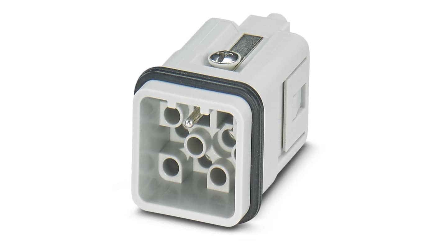 Phoenix Contact Heavy Duty Power Connector Insert, 12A, Male, HC Series, 12 Contacts