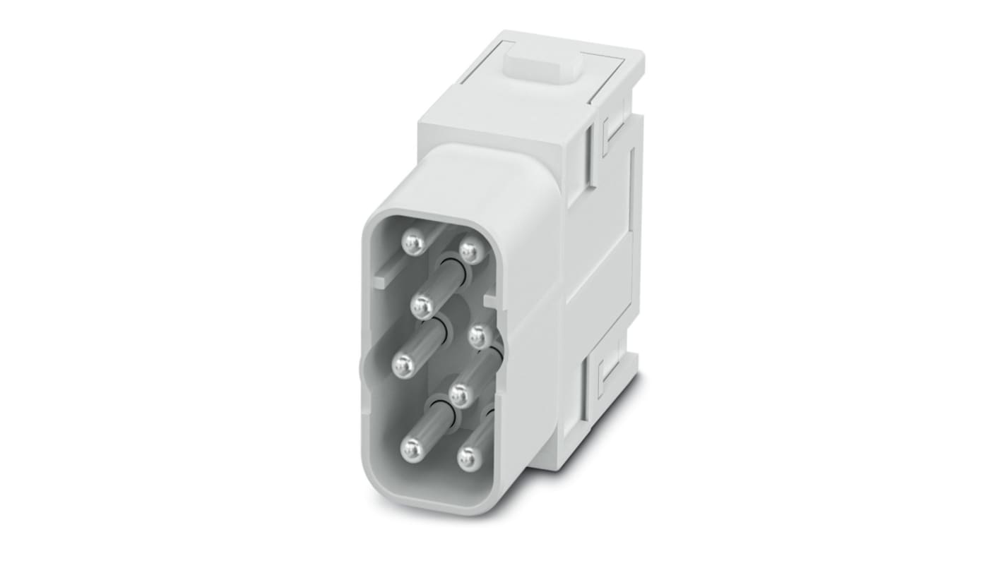 Phoenix Contact Heavy Duty Power Connector Module, 16A, Male, HC-M-08 Series, 8 Contacts
