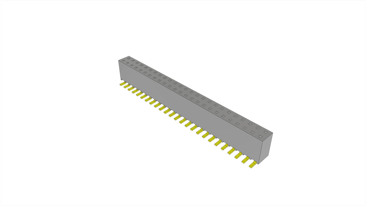 Gniazdo PCB 50 -pinowe 2 -rzędowe raster: 2.54mm Listwa z gniazdami Kąt Proste SMD