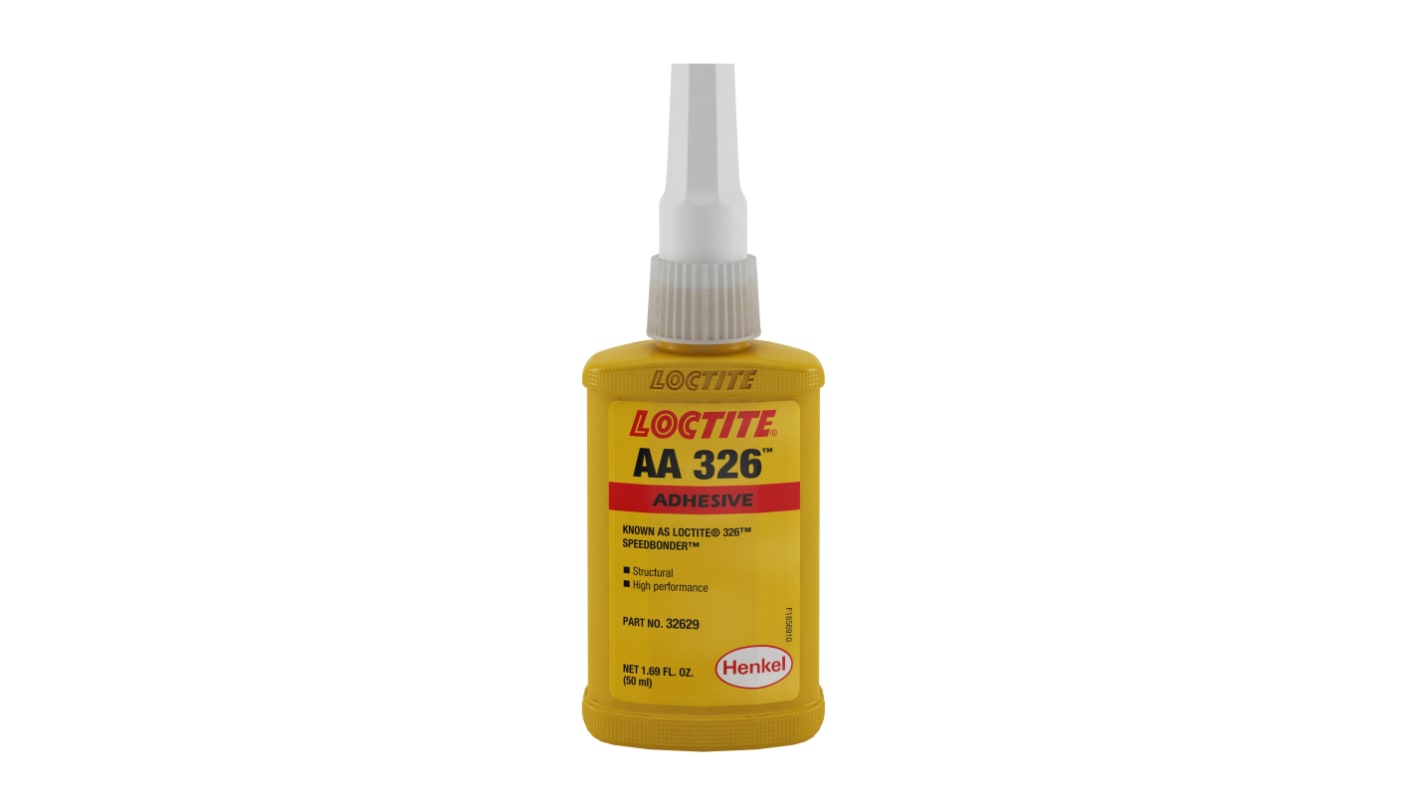 Adhesivo acrílico Loctite 326 de color Amarillo, Botella de 50 ml