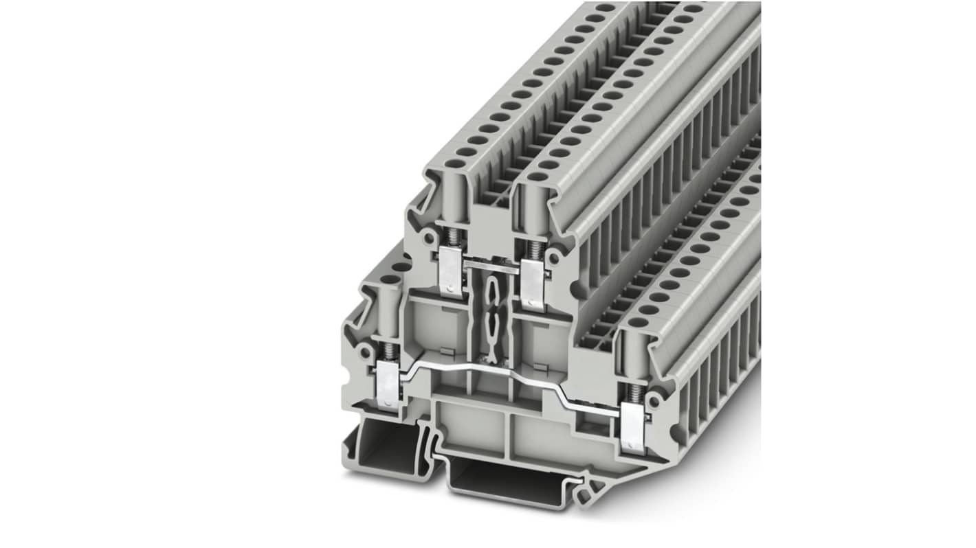 Phoenix Contact 3000610 UTTB 4 Series Grey, 0.14 → 6mm², Screw Termination