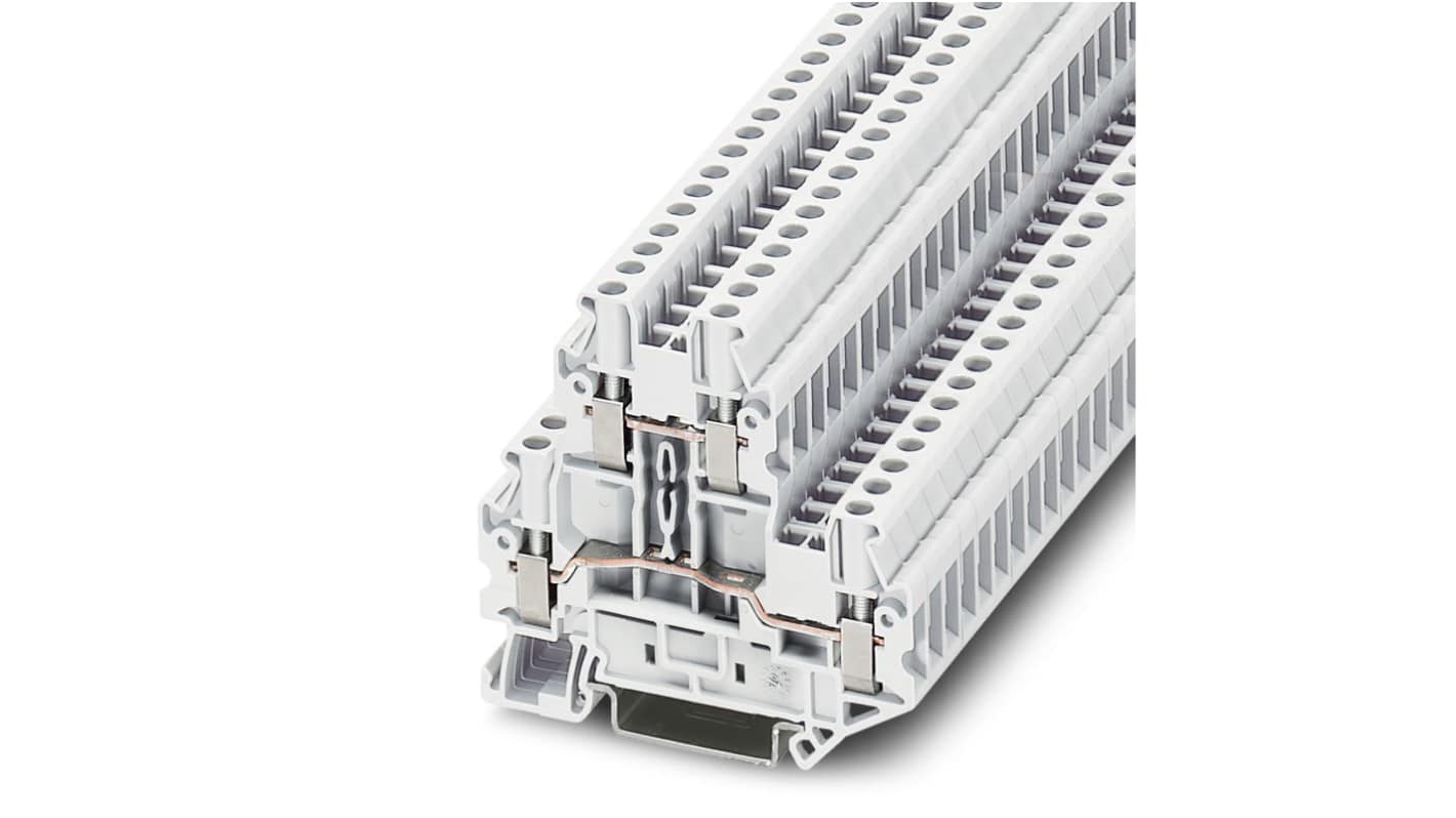 Morsettiera a due livelli Phoenix Contact, Bianco, , 24A