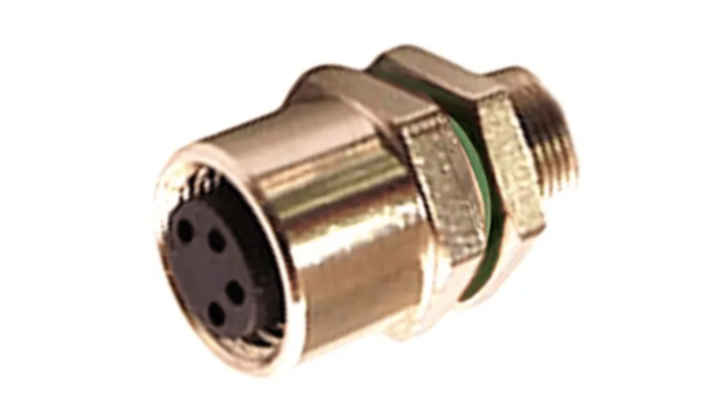 Bulgin Circular Connector, 6 Contacts, Panel Mount, M8 Connector, Socket, Female, IP67, Buccaneer M8 Series