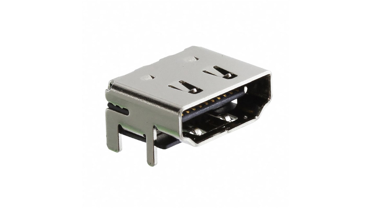 Samtec Standard 19 Way Receptacle Right Angle HDMI Connector 40 VAC