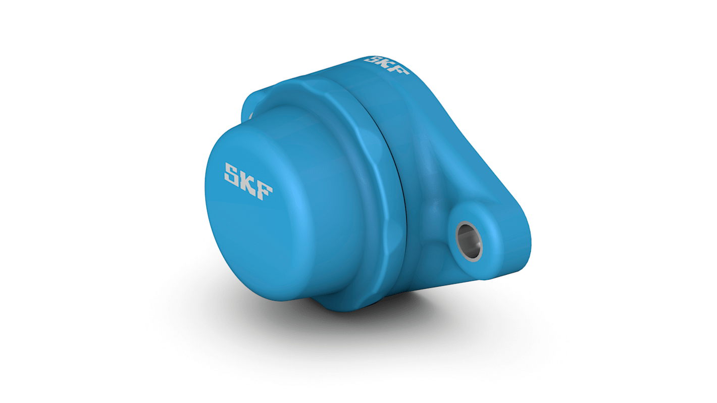 Cuscinetto flangiato SKF, 2 fori di montaggio da 11,5 mm, Ø int 30mm, dimensioni 155mm x 61.1mm x 92mm, in Acciaio
