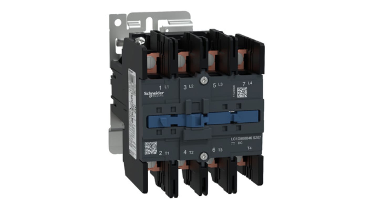 Stycznik odwrotny 72 V DC Schneider Electric styki: 4 125 A 4NO LC1D800046SWS207