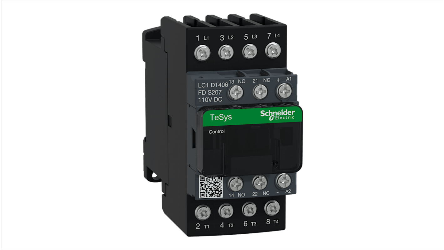 Stycznik odwrotny 110 V DC Schneider Electric styki: 4 40 A 4NO LC1DT406FDS207