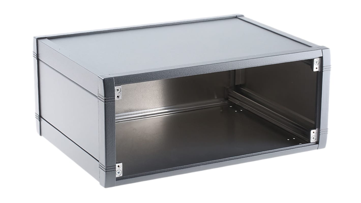 METCASE, Schalengehäuse, Grau, Aluminium, 350 x 263 x 85mm, Mettec