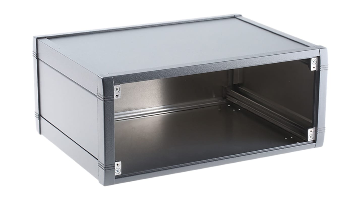 METCASE Mettec Series Grey Aluminium Desktop Enclosure, 230 x 193 x 120mm