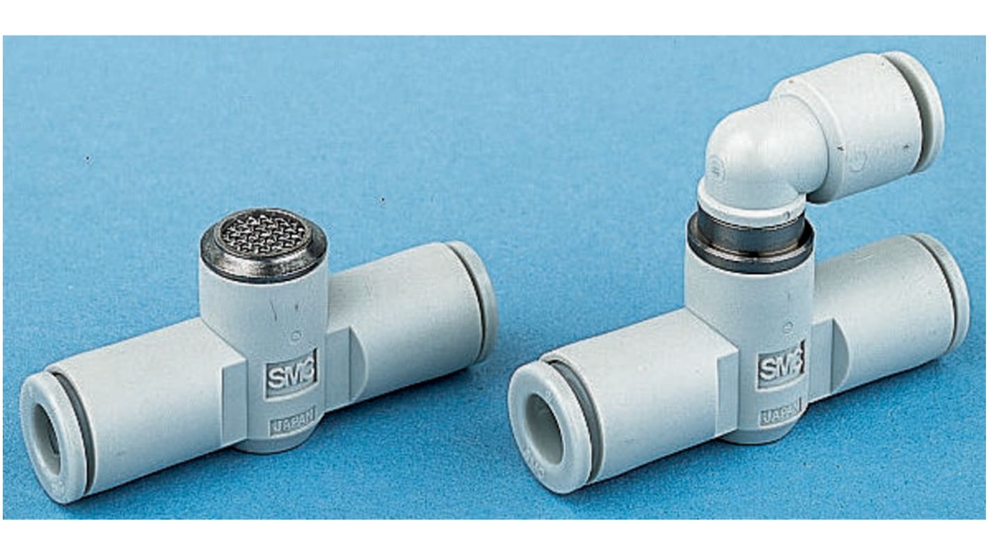 SMC Exhaust Valve Connector, x 1 MPa, Tube, 4mm