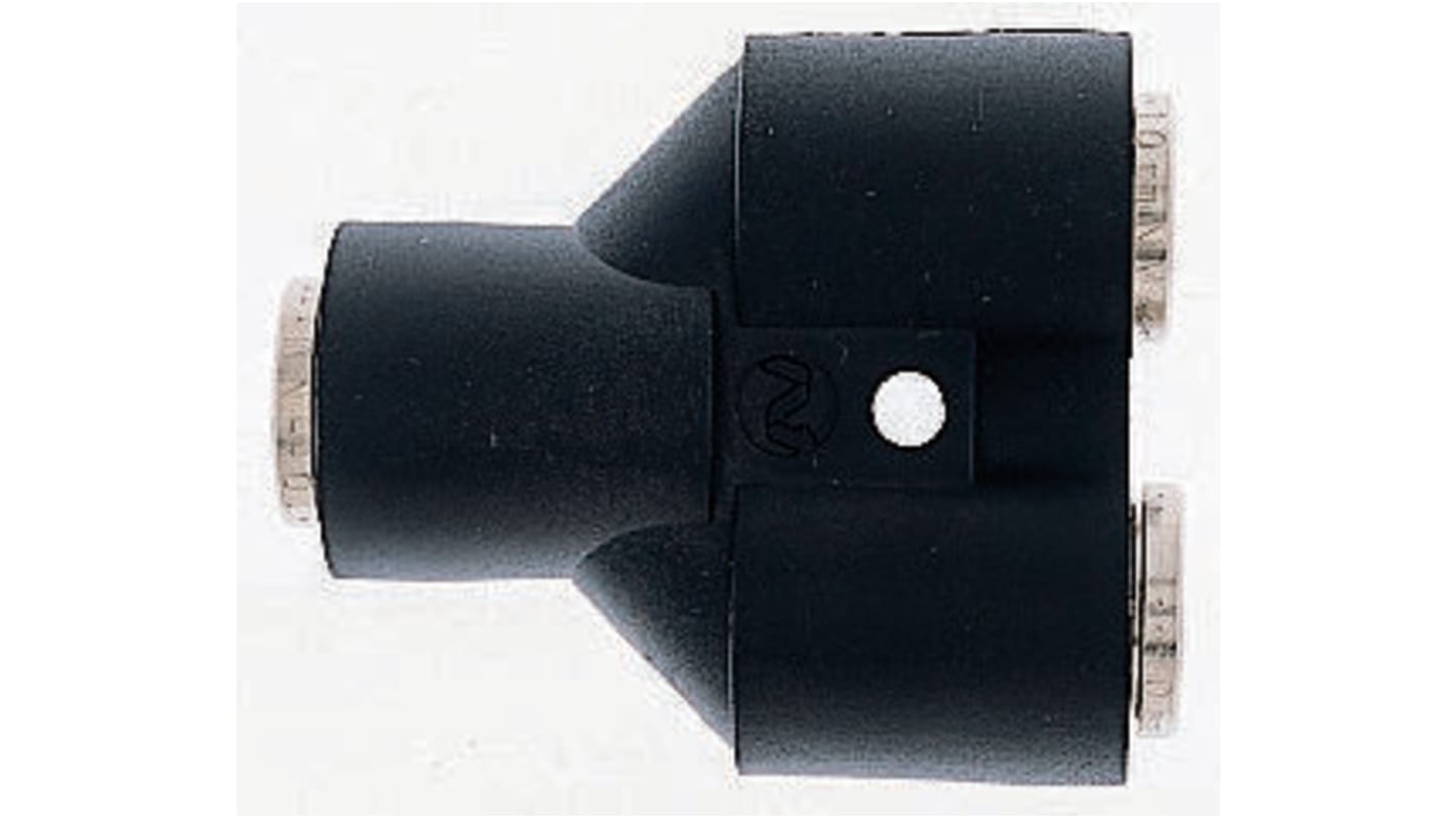 Norgren PNEUFIT Series Y Tube-to-Tube Adaptor, Push In 4 mm to Push In 4 mm, Tube-to-Tube Connection Style