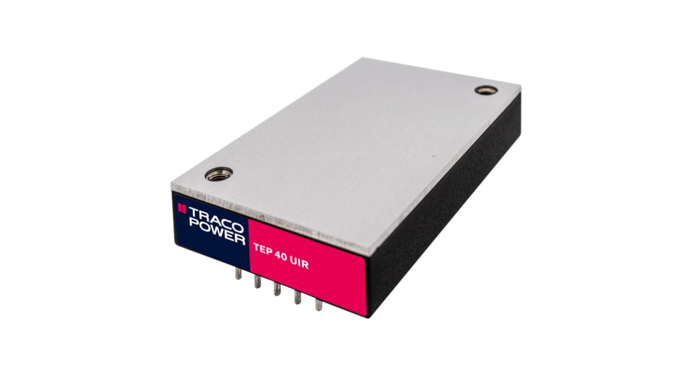 TRACOPOWER TEP 40UIR DC-DC Converter, 5V dc/ 8A Output, 14 → 160 V dc Input, 40W, Through Hole, +85°C Max Temp