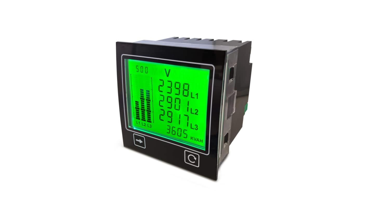 Trumeter Energiamérő LCD, 3-fázisú, APM sorozat