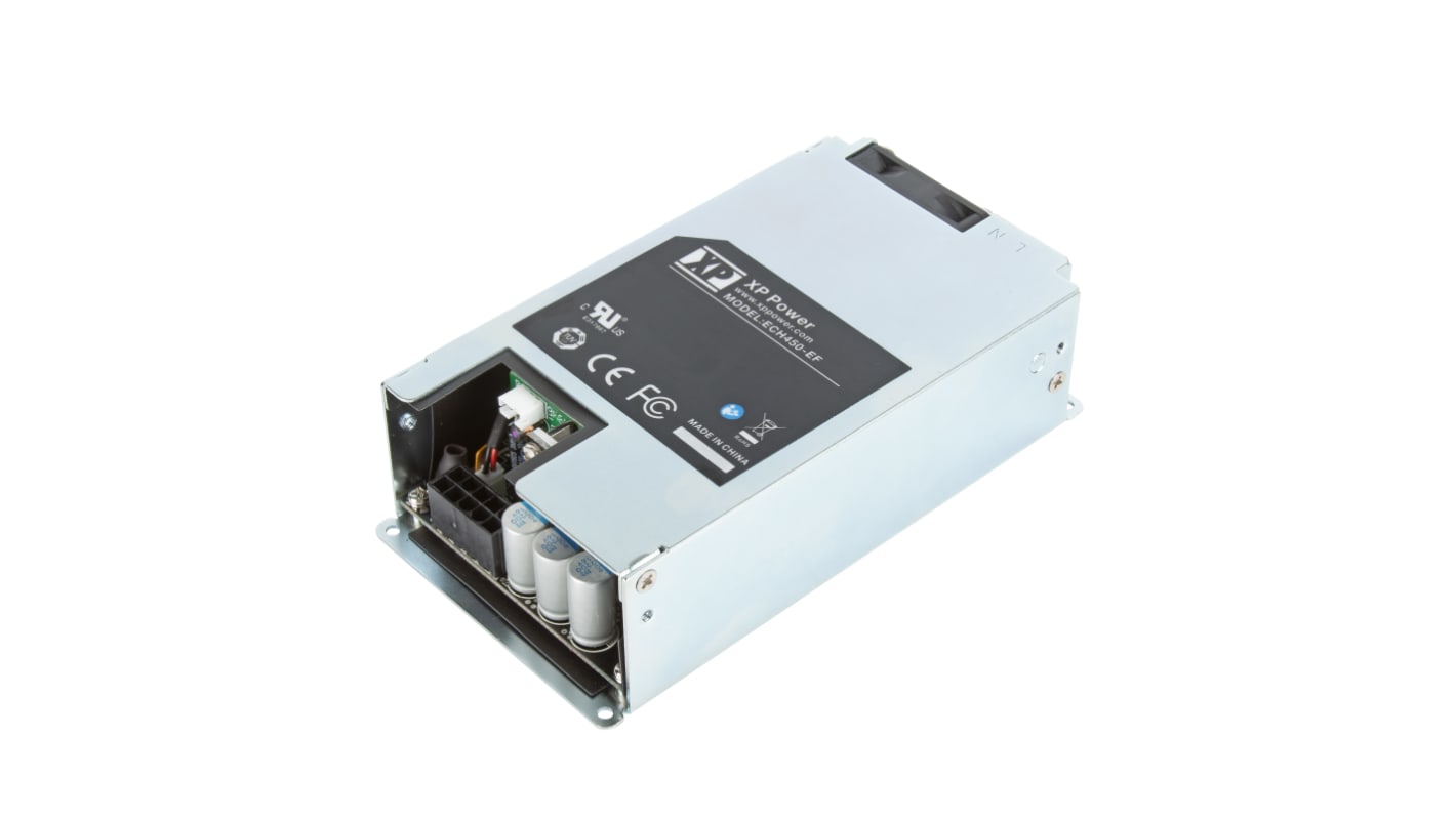XP Power Switching Power Supply, ECH450PS19-EF, 19V dc, 13 A, 23.7 A, 450W, 1 Output, 264V ac Input Voltage