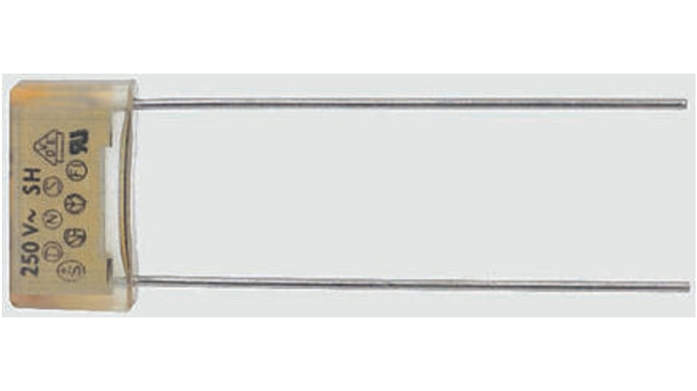 KEMET PME271 Paper Capacitor, 250V ac, ±20%, 1.5nF, Through Hole