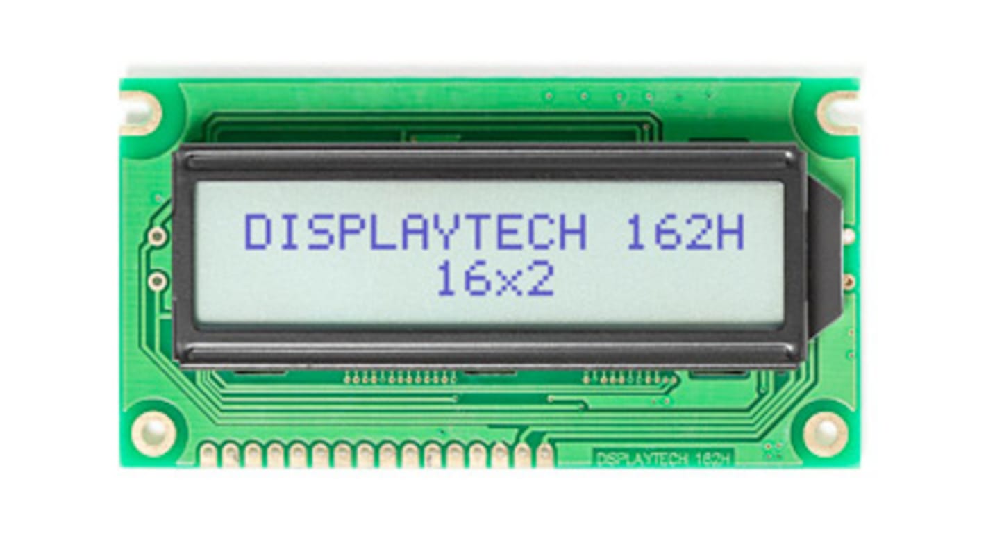 Display monocromatico LCD Displaytech, Alfanumerico, 2x16 caratteri