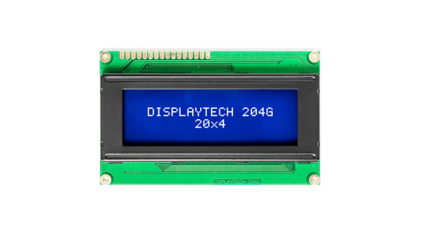 Afficheur monochrome LCD Displaytech, Alphanumérique 2 x 16 caractères