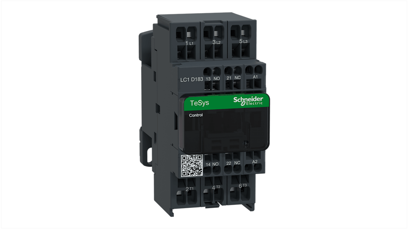 Schneider Electric TeSys D Leistungsschütz 48 V ac-Spule, 3 -polig / 18 A 10 kW 1 Öffner + 1 Schließer Umkehrend