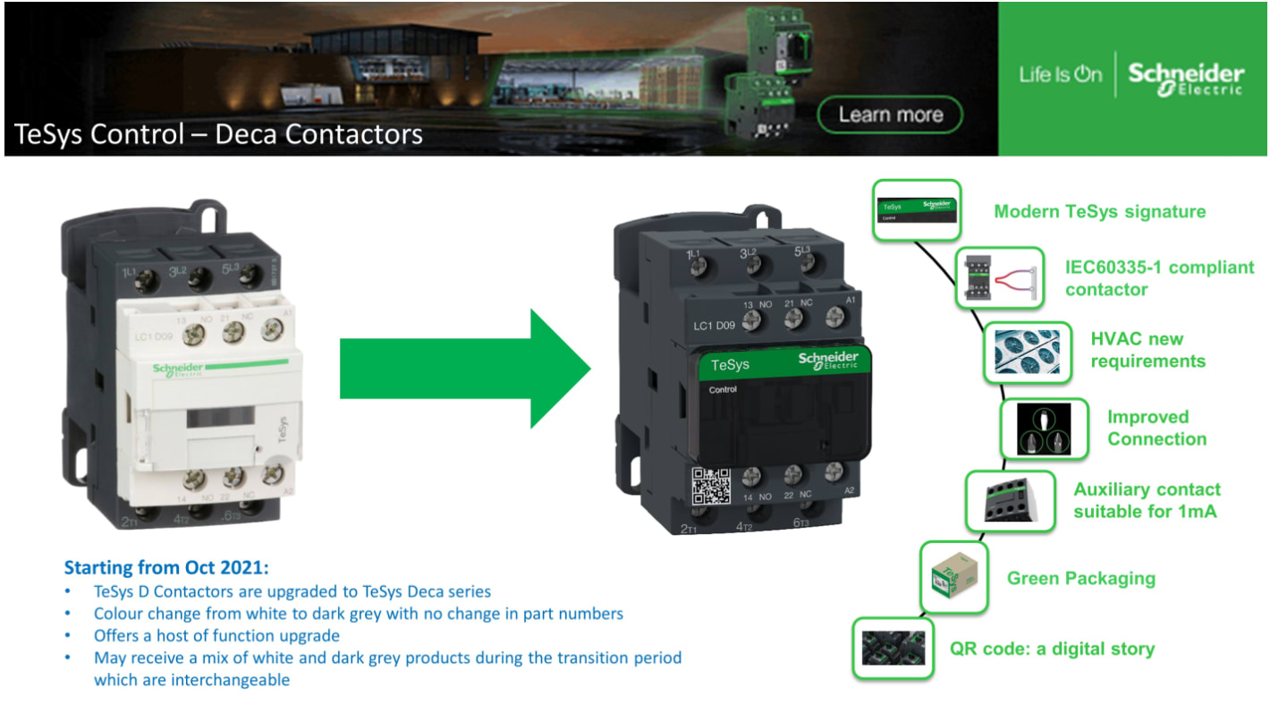 Contattore Reversibile Schneider Electric, 3 poli, 1 N/C + 1 N/A, 18 A, 10 kW, bobina 110 V c.a.