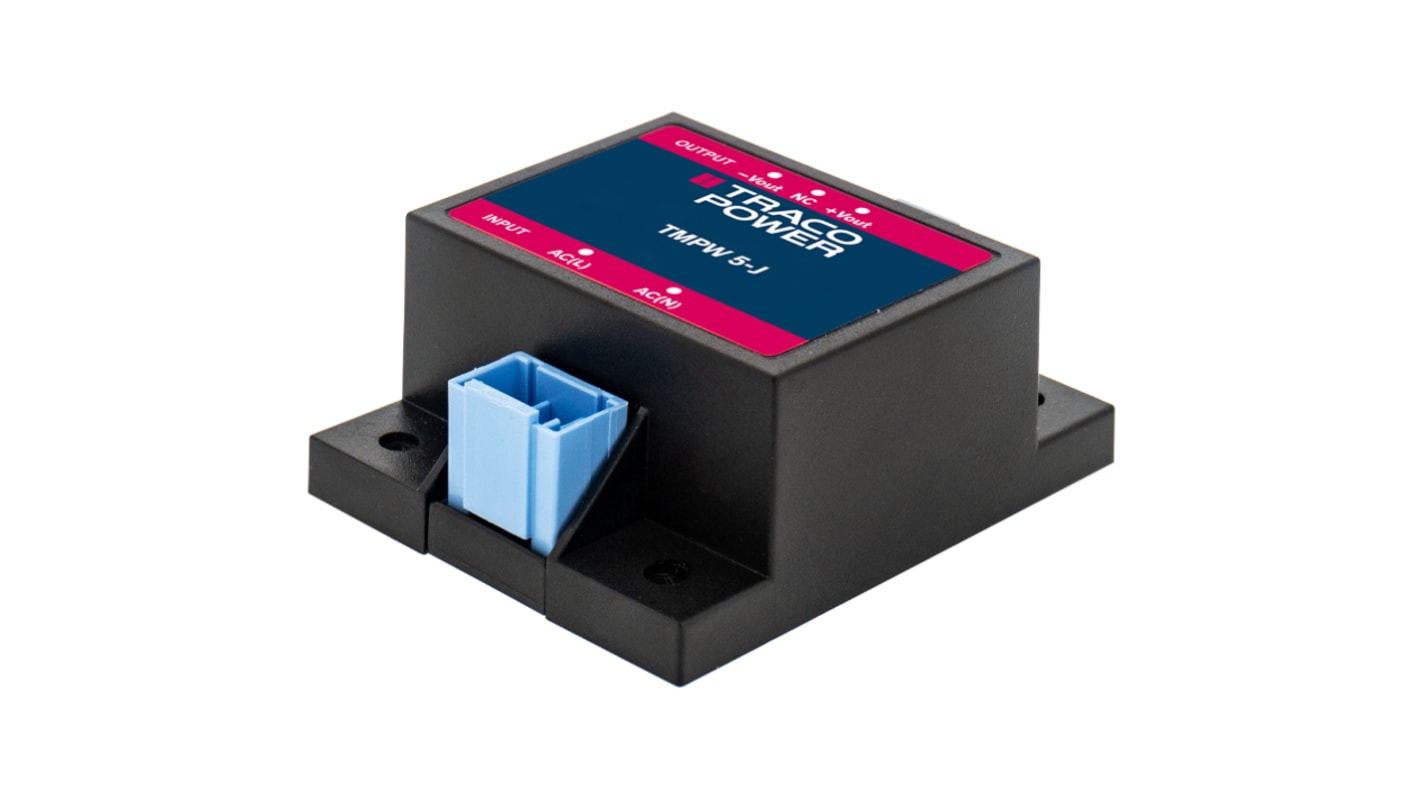 TRACOPOWER Switching Power Supply, TMPW 5-112-J, 420A, 5W, Dual Output, 90 → 305V ac Input Voltage