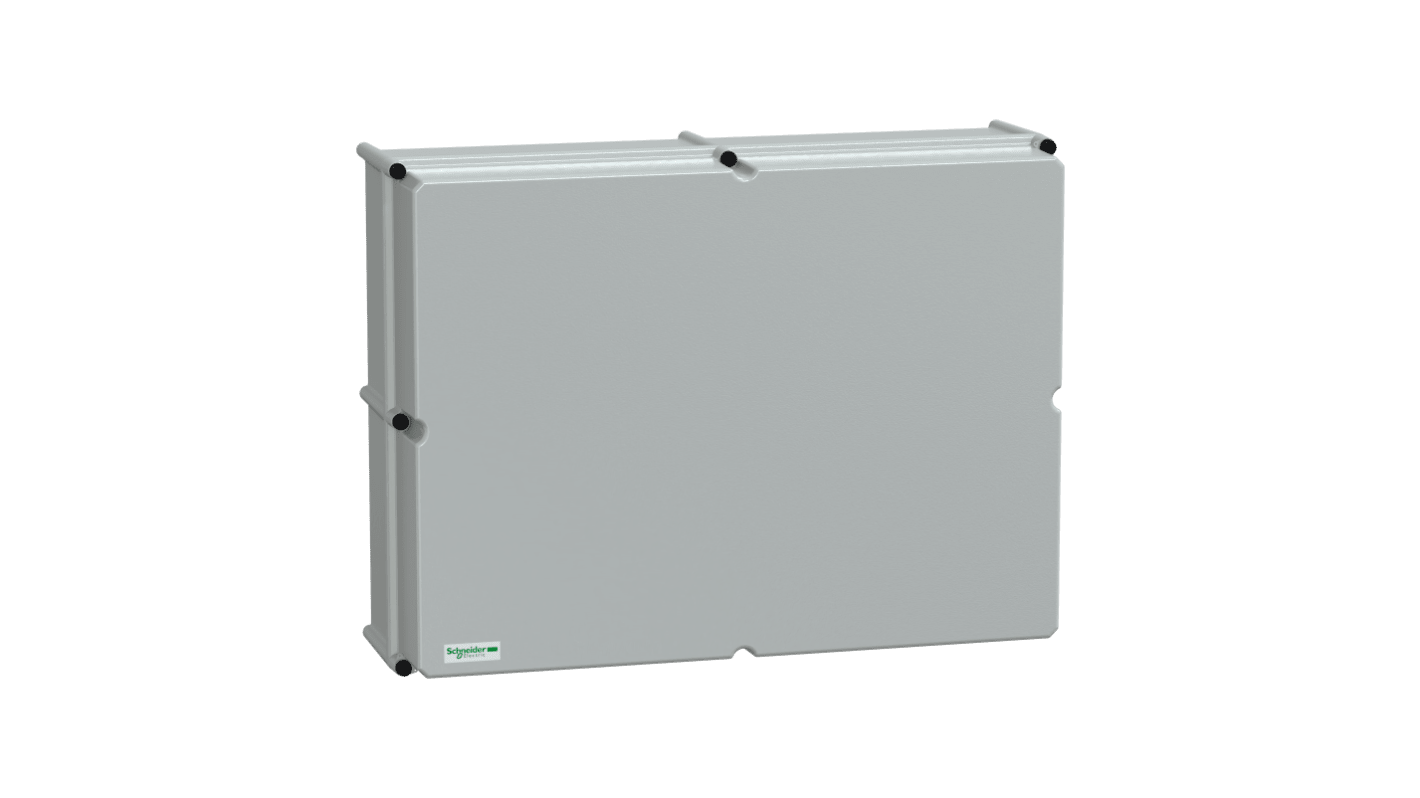 Schneider Electric PanelSeT Series Grey Fibreglass Reinforced Polyester General Purpose Enclosure, IP66, IK09, Grey