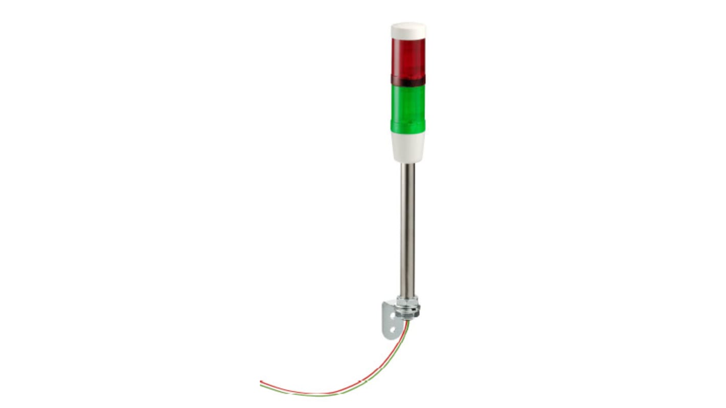 Rs-Online Torretta di segnalazione Schneider Electric 24 V A incandescenza 2 elementi lenti Rosso/Verde