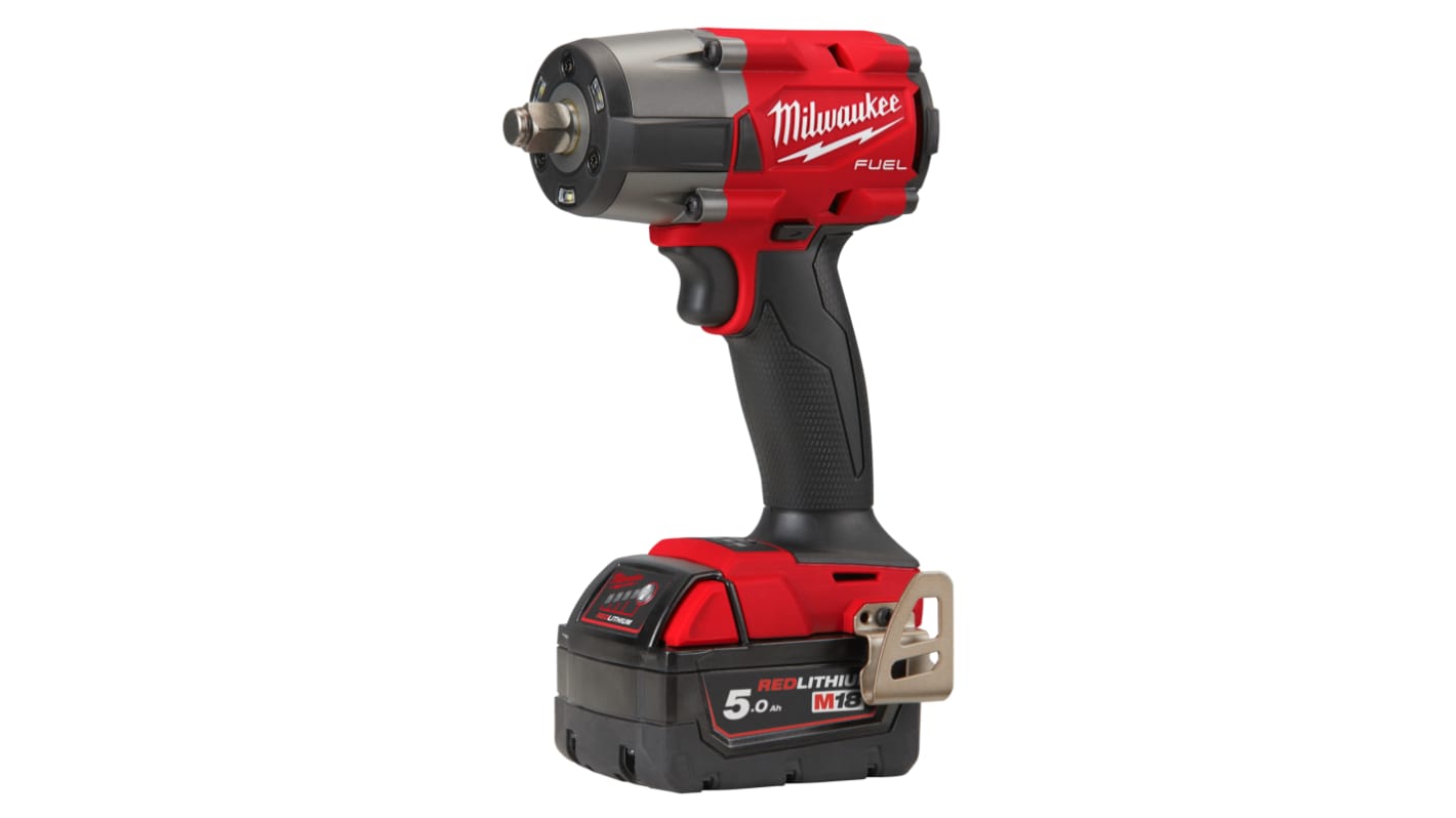 Milwaukee 1/2 in 18V, 5Ah Cordless Impact Wrench Cordless