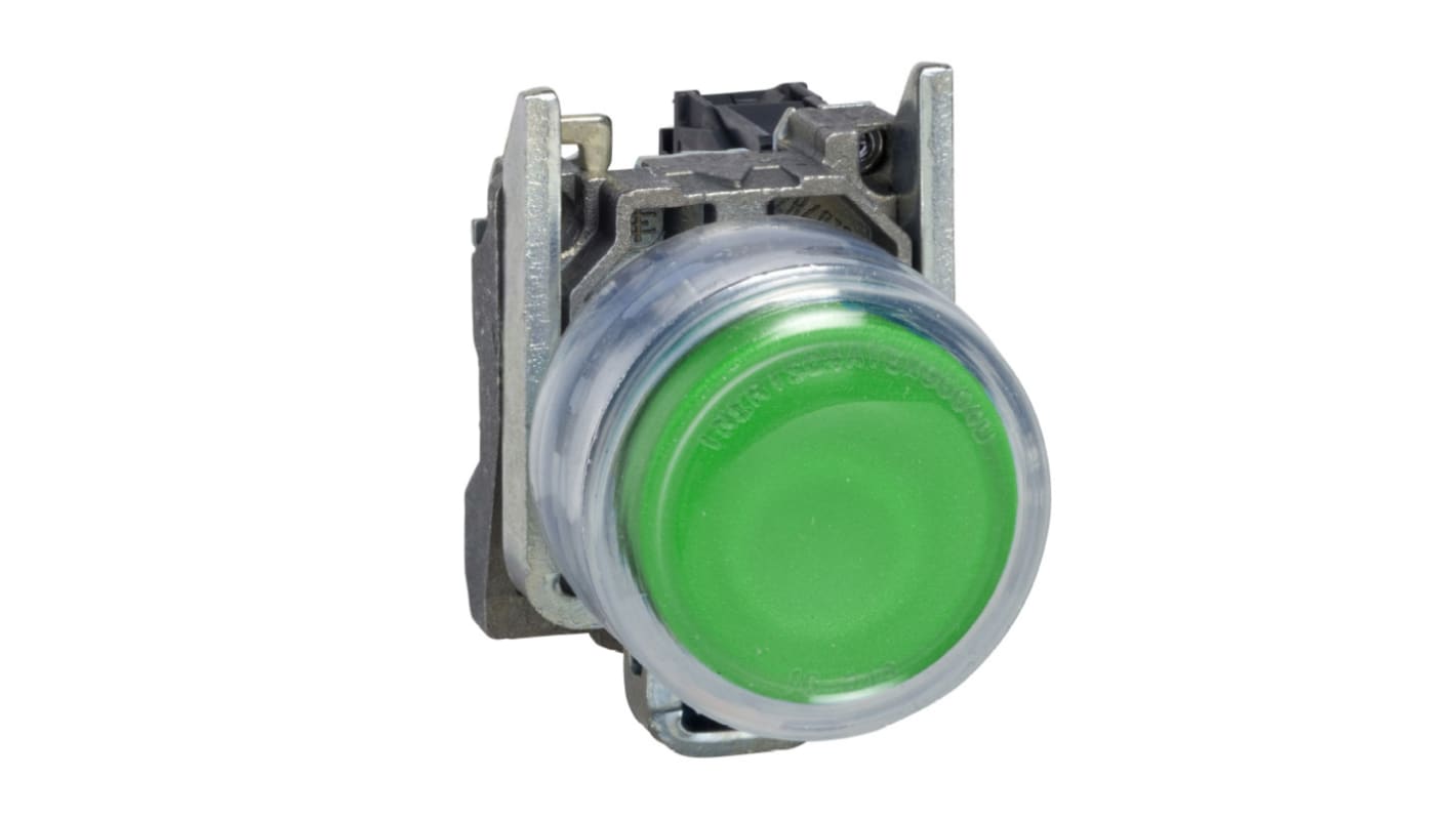 Schneider Electric プッシュボタン一体型ユニット, SPST, 22mm, IP66、IP67