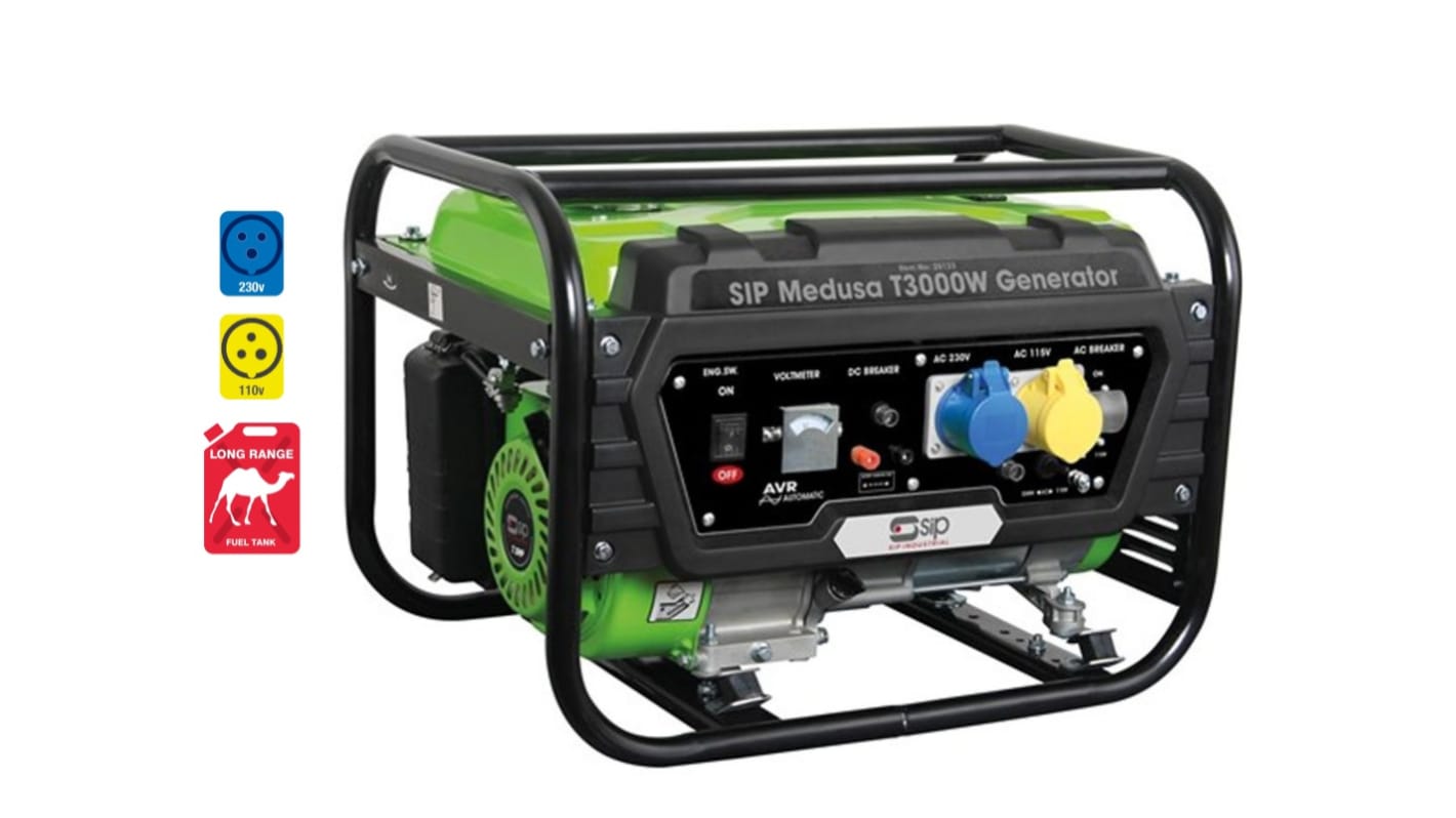 SIP 2.7kW Generator, 110/230V Output, 47kg