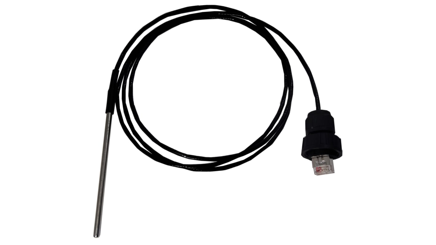 Ezurio Rounded RTD Temperature Probe Temperature Probe, 100mm Length, 4mm Diameter, 180 °C Max