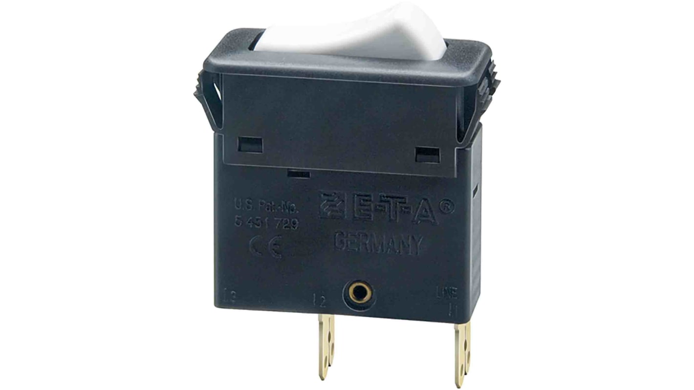 ETA Thermal Circuit Breaker - 3130  Single Pole 240V Voltage Rating Snap In, 8A Current Rating