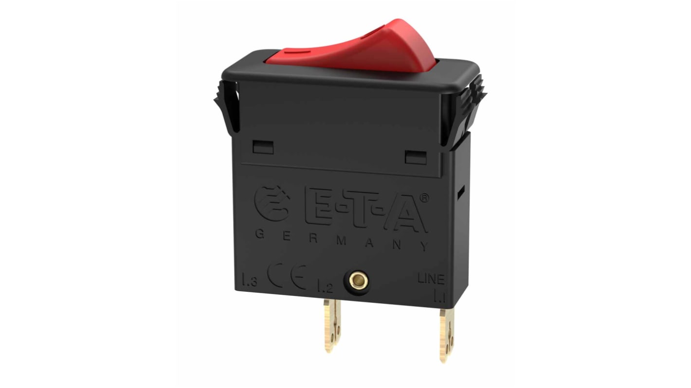 ETA Thermal Circuit Breaker - 3130  Single Pole 240V Voltage Rating Snap In, 2A Current Rating